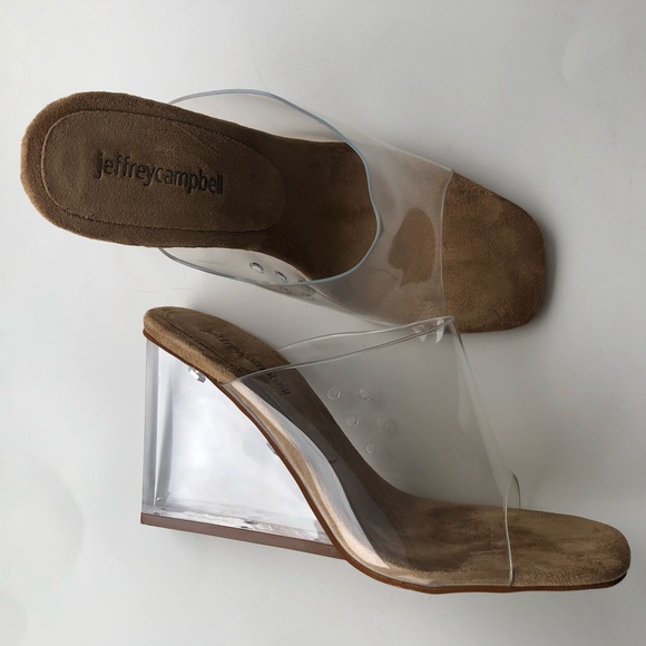 Jeffrey Campbell Shoes - Jeffrey Campbell Clear Wedge Slides